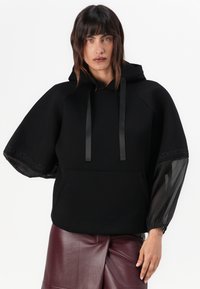 TWINSET KNITTED SWEATSHIRT - Hoodie - nero