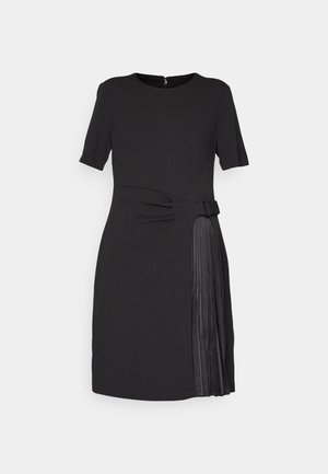 DKNY JEWEL NECK  - Egyenes szabású ruha - black