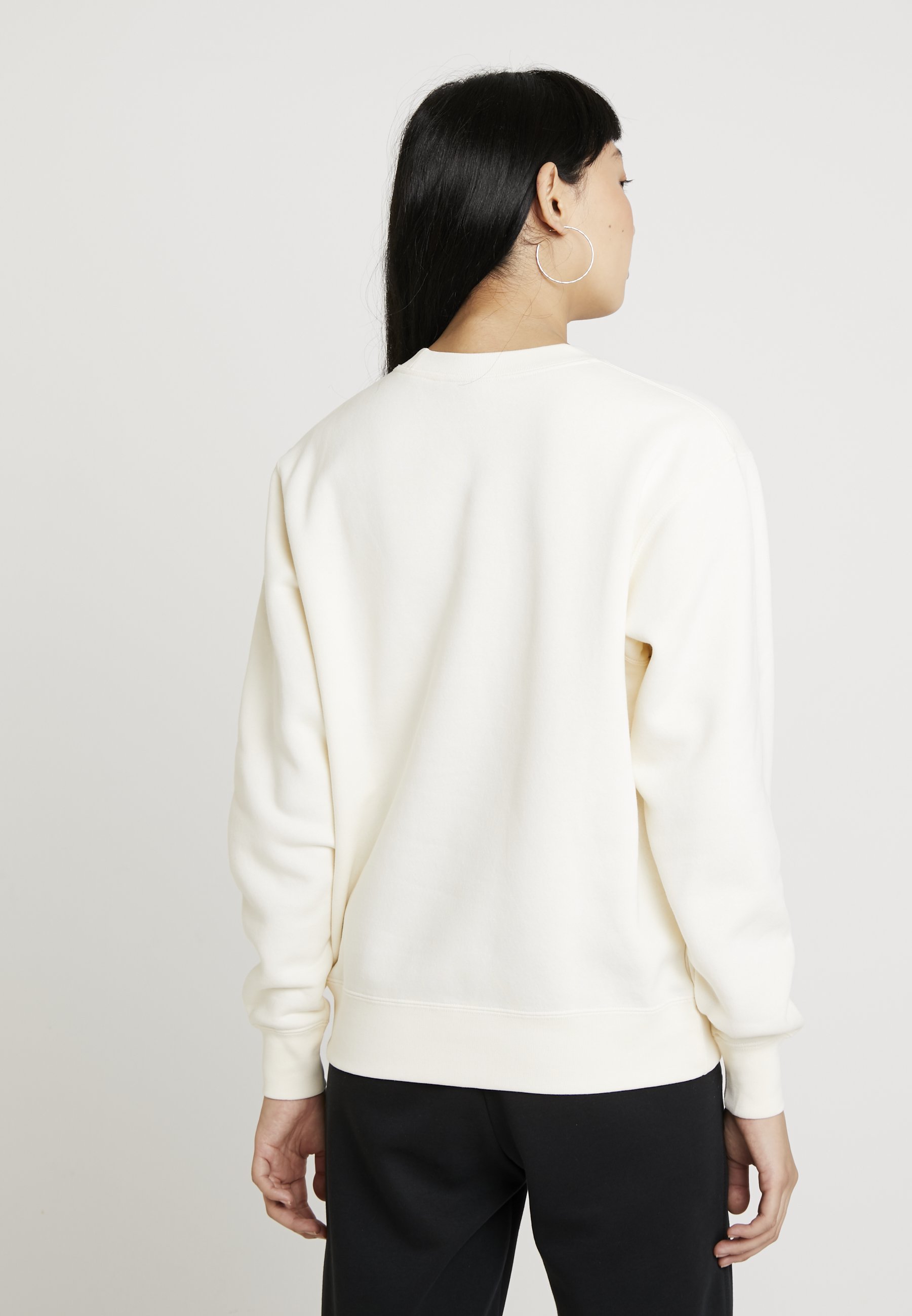 Nike Sportswear CREW TREND Sweater pale ivoryblack Nike Sportswear CREW TREND Sweater pale ivoryblack