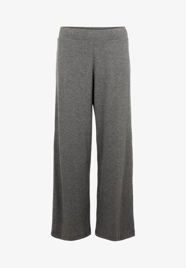MIT WEITEM BEIN - Stoffhose - dark grey melange