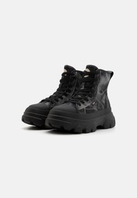 Buffalo CADE LACE UP HI - Stivaletti con plateau - dark grey