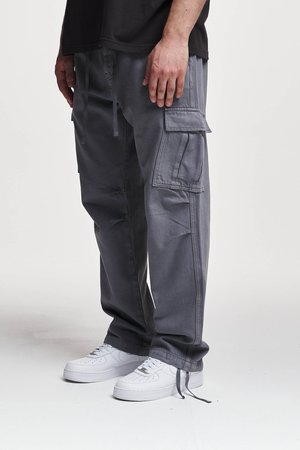 LUNAS 2 POCKET - Kareiviško stiliaus kelnės - grey