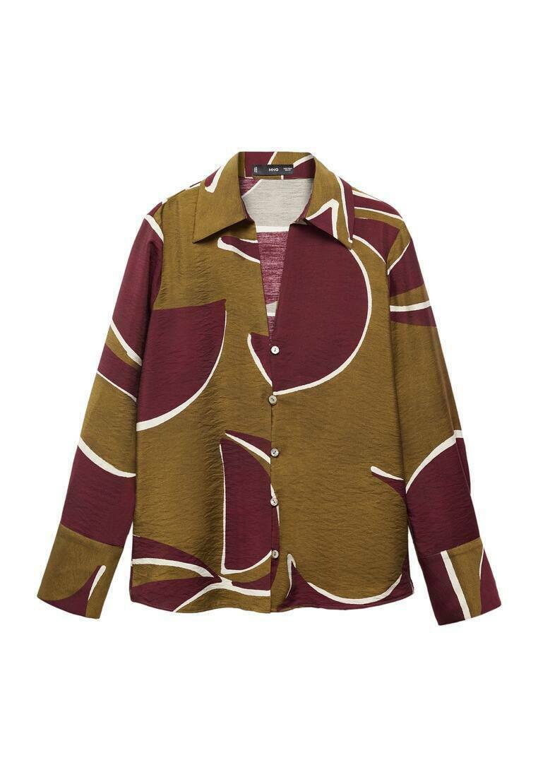 Mango Overhemdblouse bordeauxrood Mango Overhemdblouse bordeauxrood