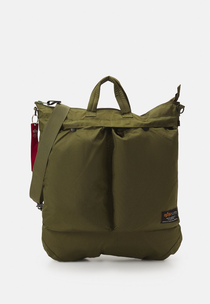 Alpha Industries LABEL HELMET BAG UNISEX Umhängetasche dark olive