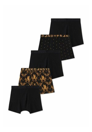 5-PACK FEVER - Boxerkalsong - black/gold