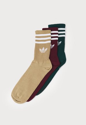 CREW UNISEX 3 PACK - Ponožky - maroon/aurora ivy/cardboard