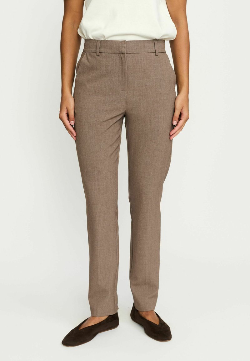Soft Rebels SRVilja mid waist - Chino kalhoty - coffee quartz