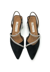 Maria Mare Bailarinas con tira trasera - black