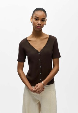 KURZARM - Gilet - seal brown