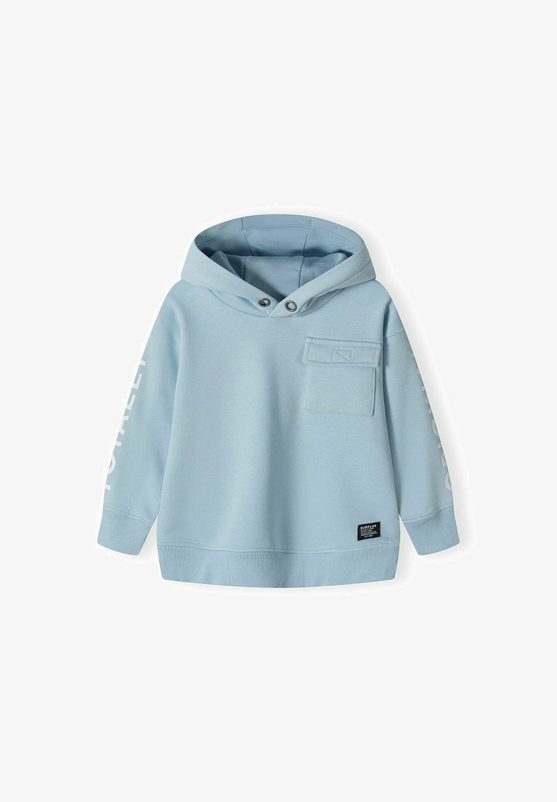 MINOTI FLARED AND CHEST POCKET - Felpa con cappuccio - blue