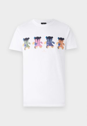 PS Paul Smith SLIM FIT - T-shirts med print - white
