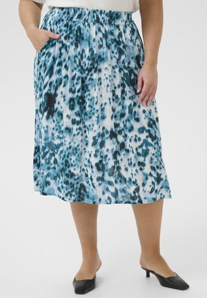 KCISMA AMI - A-line skirt - teal leopard print