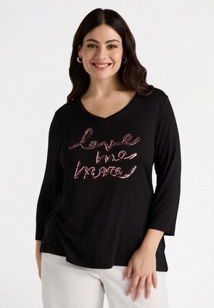 RICAMATA IN - Long sleeved top - nero
