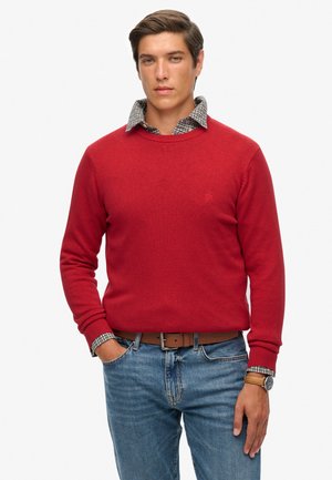 ESSENTIALS - Trui - crimson red marl