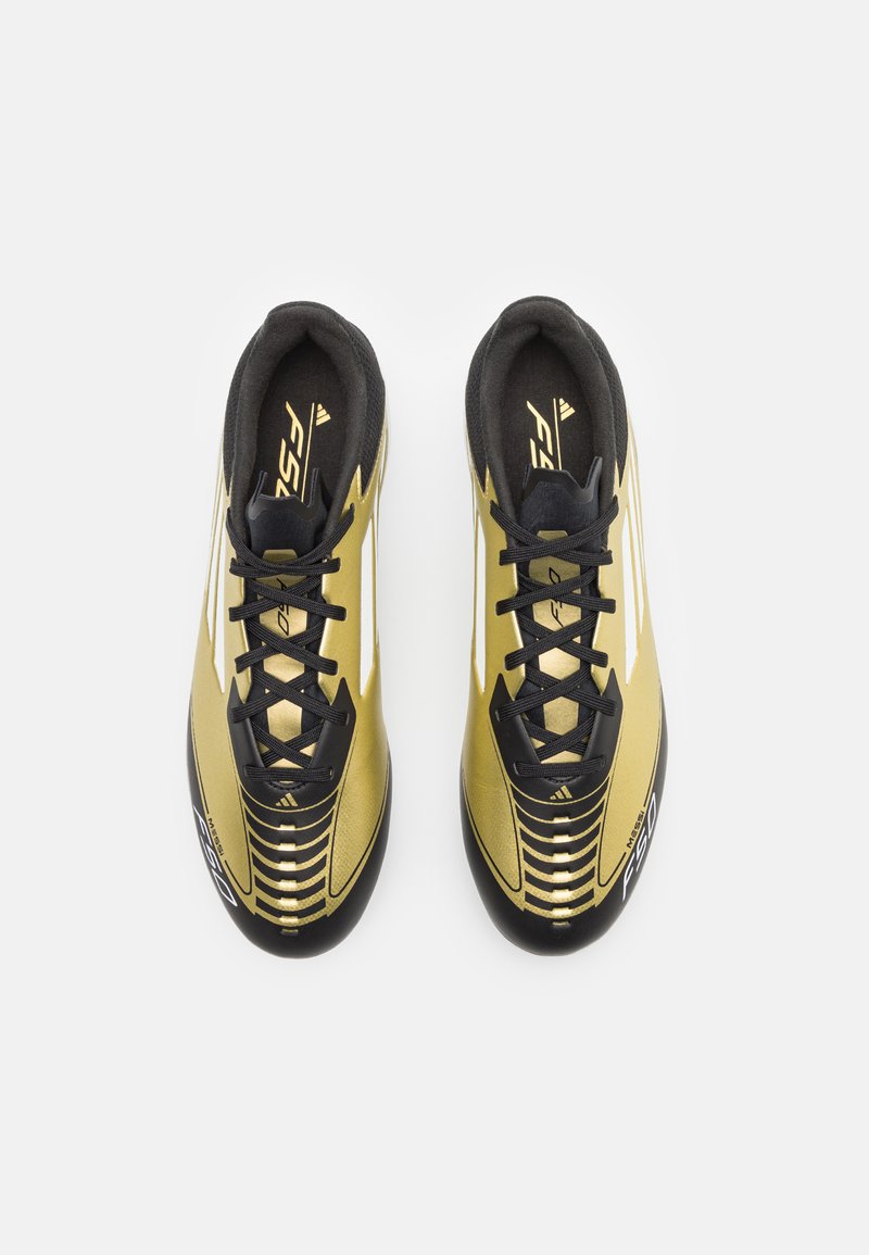 adidas Performance F50 LEAGUE FG/MG MESSI - Firm-ground football boots -  gold metallic/footwear white/core black/gold-coloured - Zalando