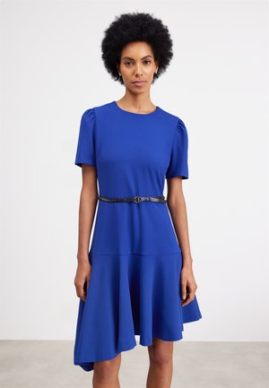 ASYMMETRICAL HEM DRESS - Shift dress - blue lapis