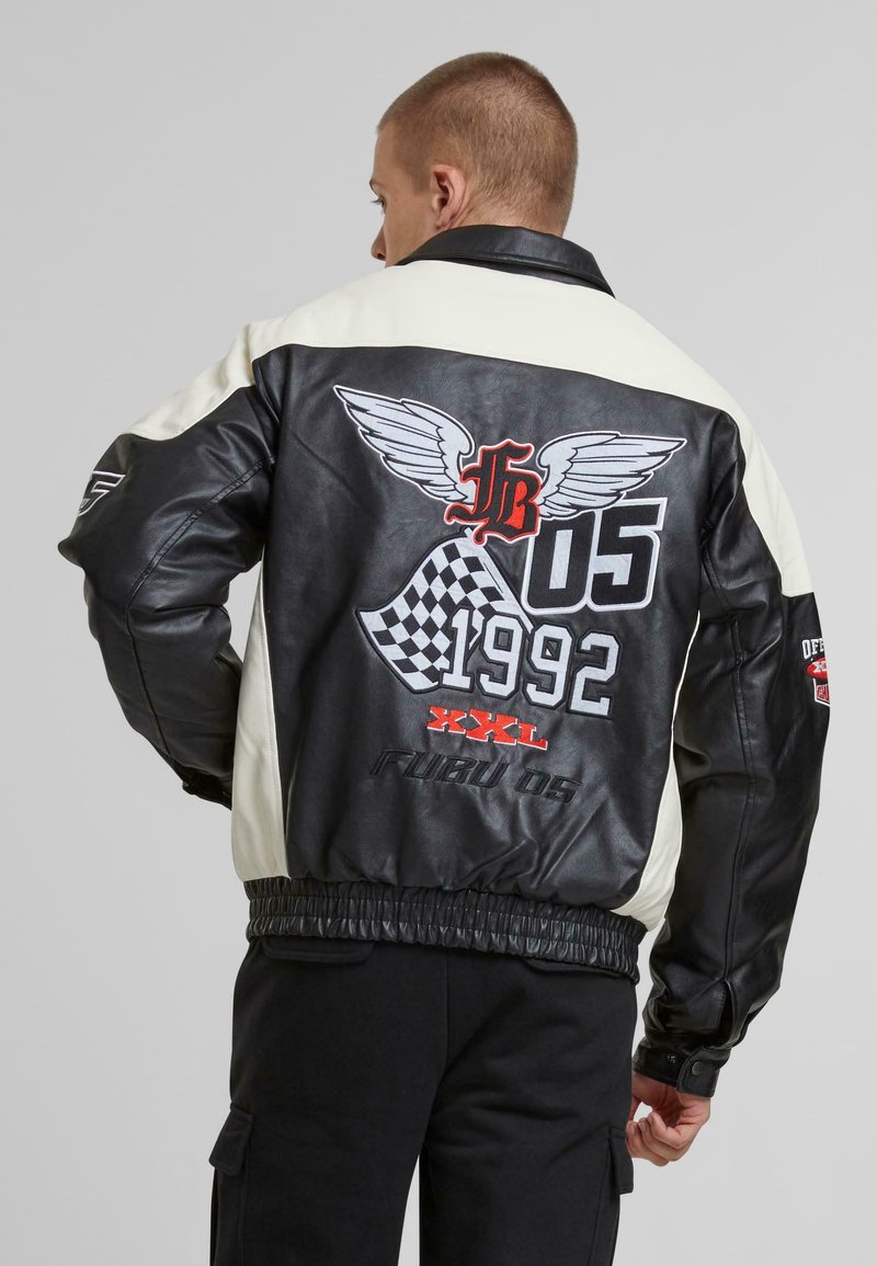 FUBU - CORPORATE - Bomber-jakk - black offwhite, Suurenda
