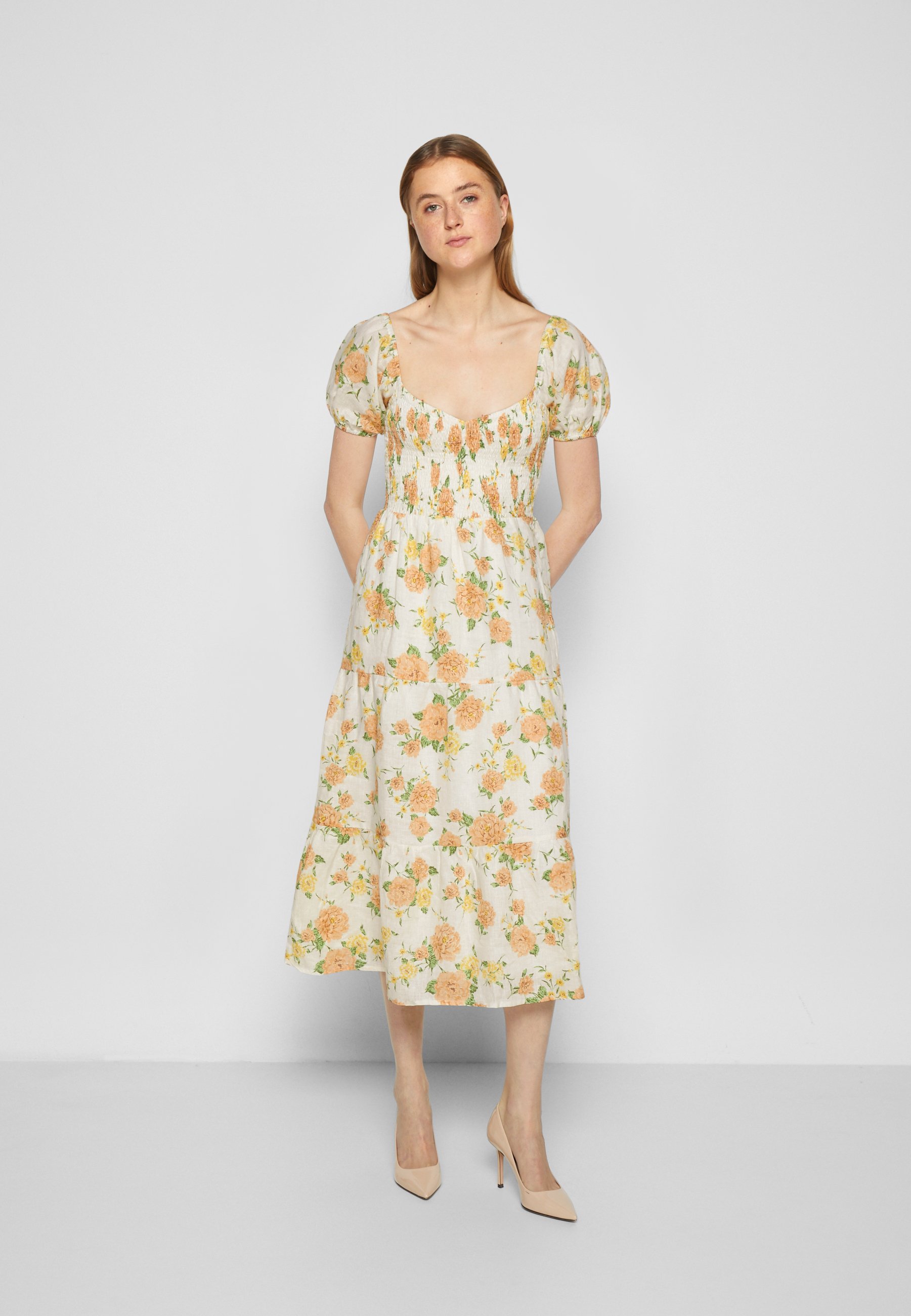 Faithfull the brand PHILIPPA MIDI DRESS - Vestito estivo - velma/bianco -  Zalando.it