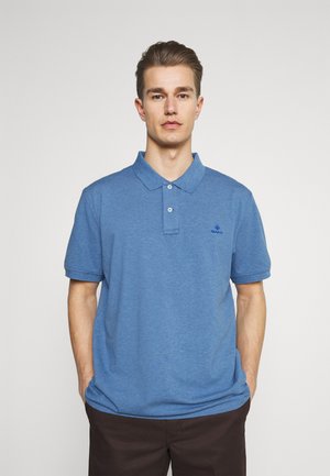 CONTRAST COLLAR RUGGER - Poloshirt - denim blue