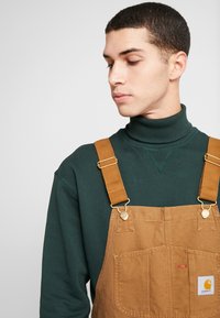 Carhartt WIP BIB OVERALL - Denim Dungarees - hamilton brown rinsed