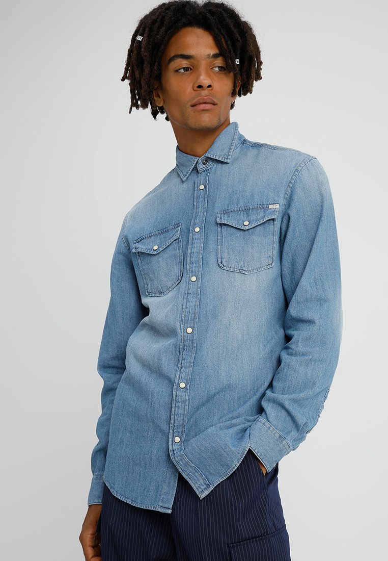 NOOS - Shirt - medium blue denim 