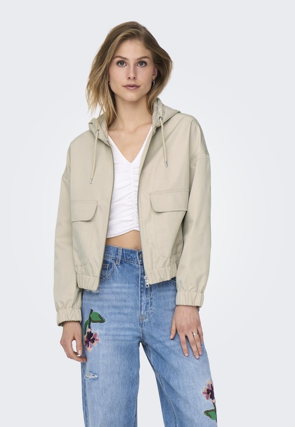 ONLBINALO SHORT JACKET - Light jacket - pumice stone