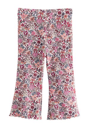 Next Kalhoty - ecru white ditsy floral