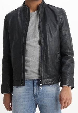 Lederjacke - black