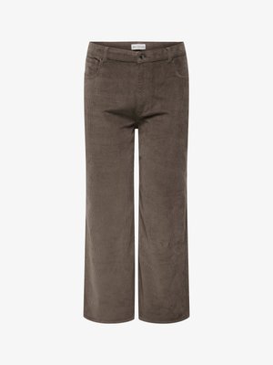 ONLY Carmakoma, CARHOPE GLOBAL EX HW WIDE CORD PNT NOOS - Trousers - morel