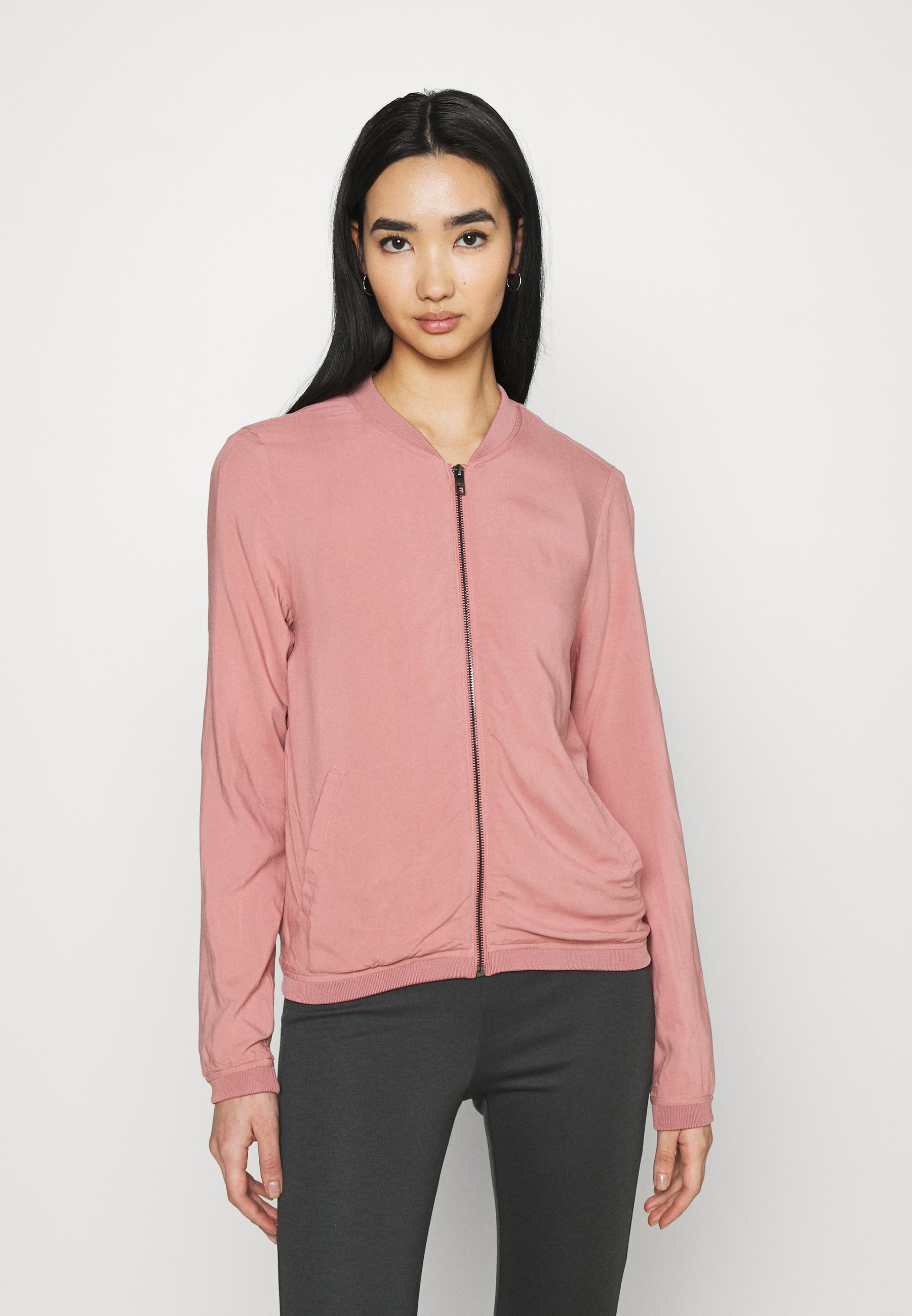 light pink bomber jacket