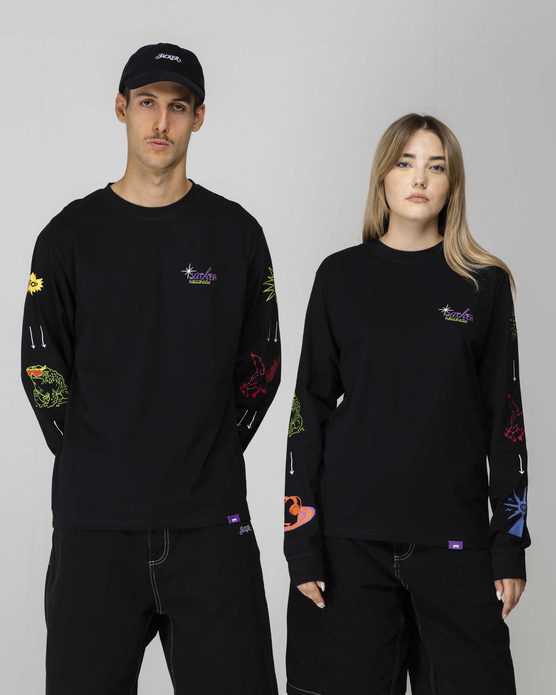 Grimey★Grimey Jurassic Proud ロングTシャツ ブラック 長袖 Grimey JURASSIC PROUD - Long sleeved top - black - Zalando