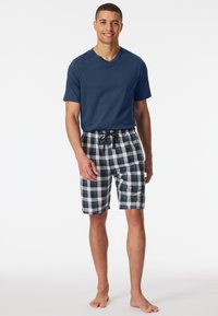 Schiesser BERMUDA - Nachtwäsche Hose - blau weiß