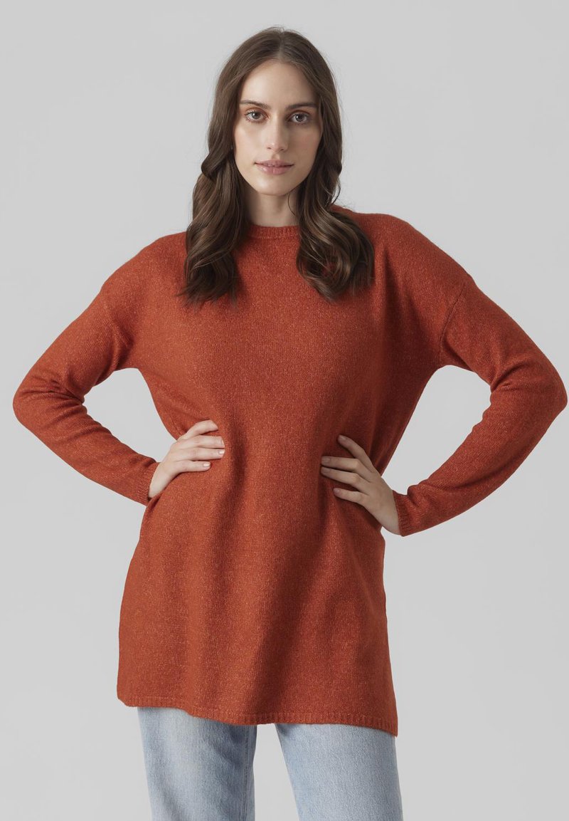 VERO MODA VMPLAZA Maglione Donna A Righe Girocollo - Pullover Maglia Leggero Con Polsini A Coste - 5