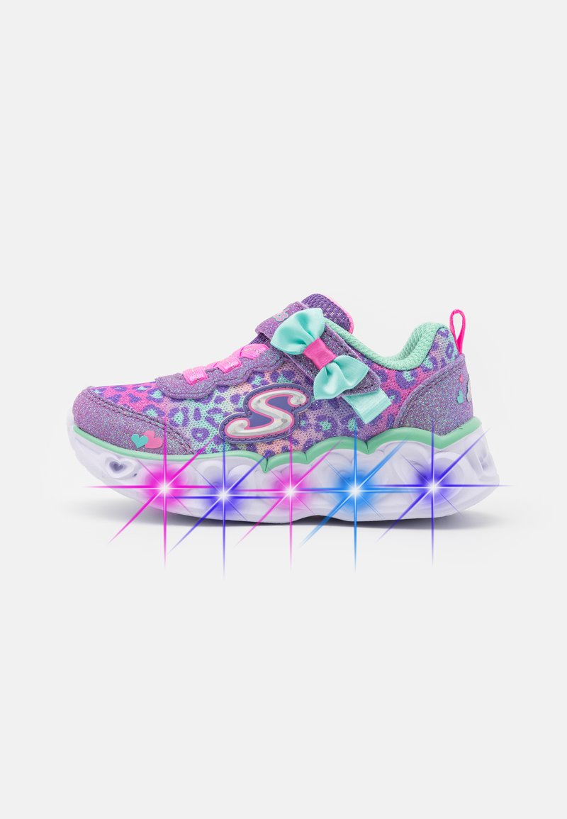 Skechers HEART LIGHTS - Sapatilhas - lavender/aqua/pink