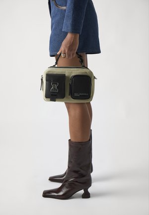 MIXED CAMERA BAG - Käsilaukku - beige/black