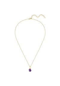 Zelta ķēdes kaklarota ar asaras formas ametista piekariņu. Ķēdīte ir aprīkota ar astes ķēdīti un aizdari, kas ļauj mainīt garumu.