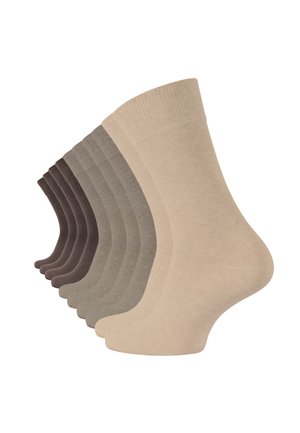 10 PACK - Socks - braun