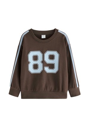 CREW-NECK - Sweater - dark dusty brown