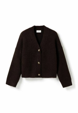 Noella, N-LAIANA KNIT CARDIGAN - Gilet - chocolate