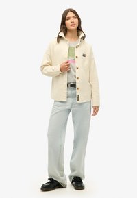 Superdry & Co KOMODO HATHI - Camiseta estampada - pumice stone beige marl