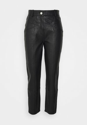 Leren broek - black