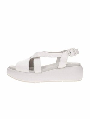 CallagHan Sandali con plateau - bianco