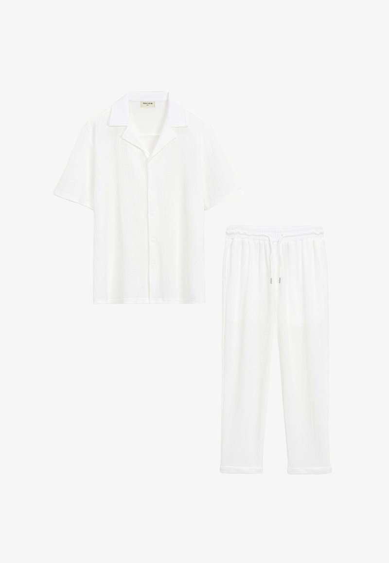 FRILIVIN ENSEMBLE UNI SET - Pantalon classique - blanc