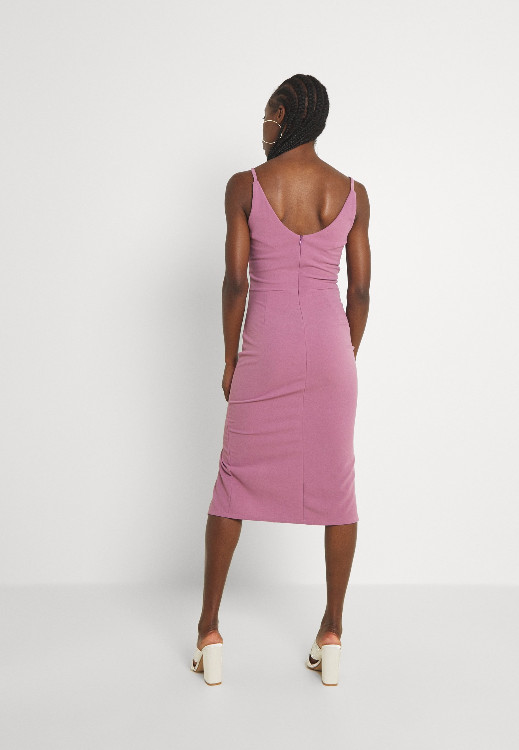 francis split front dress