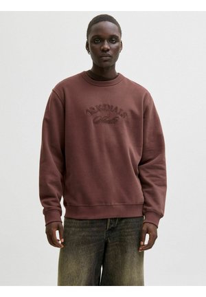 JORBLEECKER BRANDING CREW - Sweatshirt - deep mahogany