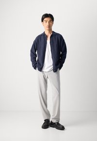 Scotch & Soda OPEN WORK LONG SLEEVE - Gilet - sky captain