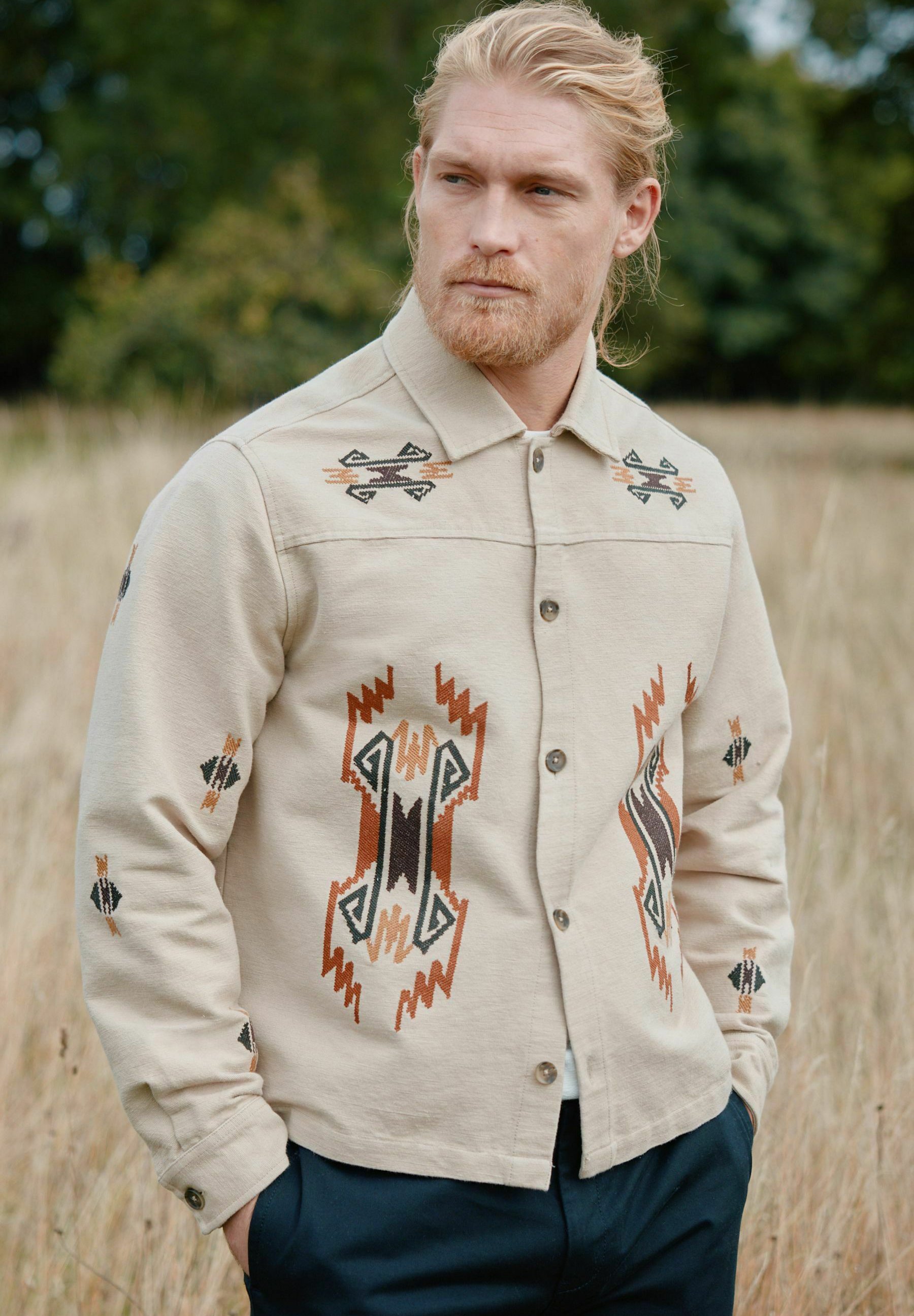 Next REGULAR FIT NAVAJO STYLE EMBROIDERED - Summer jacket