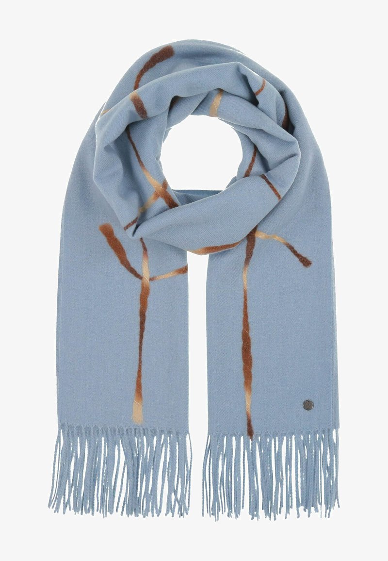 FRAAS WINDOW PANE KARO STOLA - Scarf - cashmere blue