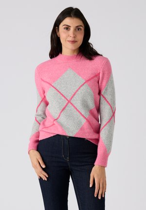 MAILLE JACQUARD - Strickpullover - rose graphique