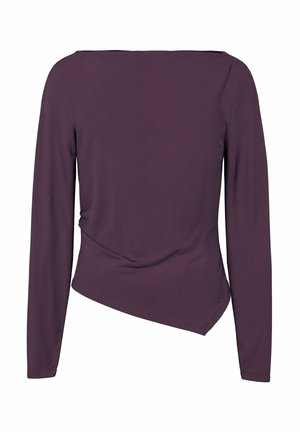 Pieces, LONG SLEEVED TOP PCSIRENE ASYMMETRICAL - T-shirt à manches longues - plum perfect
